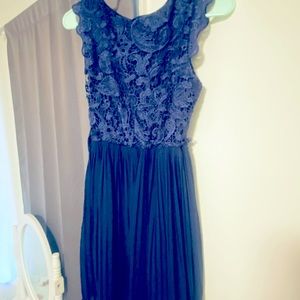 Beautiful navy blue dress.